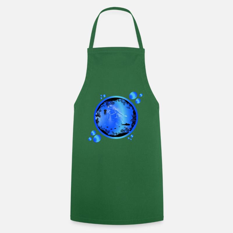 Scaphandre - Tablier de cuisine - vert foncé