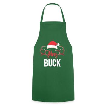 Cadeaux de Noël Noël - Tablier de cuisine - vert foncé - Devant - AI Model Male 185 dark (185cm)