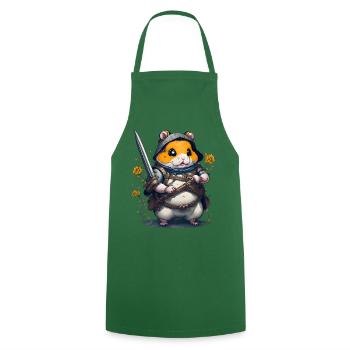 Ninja Hamster-Held des Gartens - Kochschürze - Grün - Vorne - AI Model Male 185 dark (185cm)