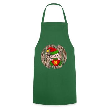 eleven r - Cooking Apron - green - Front - AI Model Male 185 dark (185cm)