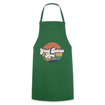 Great Barrier Reef - Cooking Apron - green - Front - AI Model Male 185 dark (185cm)