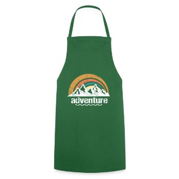 Aventure - Tablier de cuisine - vert foncé - Devant - AI Model Male 185 dark (185cm)