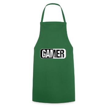 JOUEUR - Tablier de cuisine - vert foncé - Devant - AI Model Male 185 dark (185cm)
