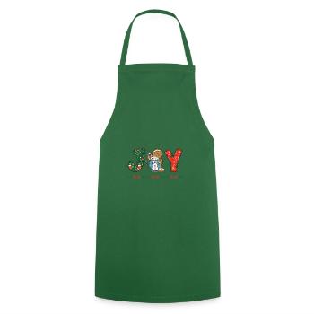 Frohe Weihnachten Weihnachtsmann Hohoho - Kochschürze - Grün - Vorne - AI Model Male 185 dark (185cm)