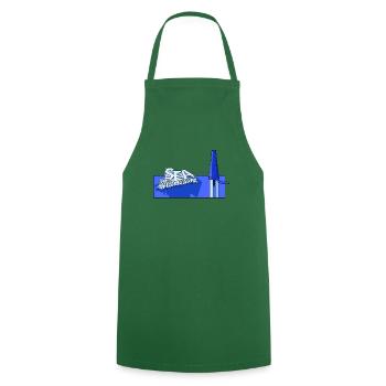 MER DE PENSÉES - Tablier de cuisine - vert foncé - Devant - AI Model Male 185 dark (185cm)