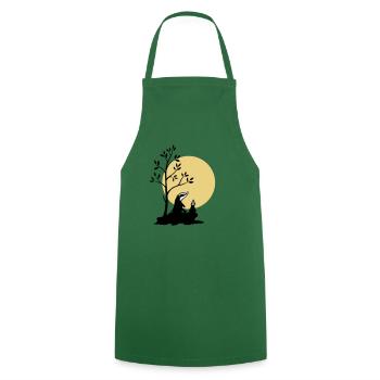 Badgers in the moonlight - Cooking Apron - green - Front - AI Model Male 185 dark (185cm)