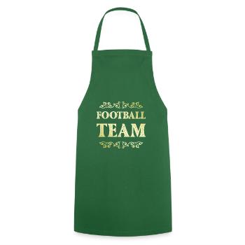 Football Team - Cooking Apron - green - Front - AI Model Male 185 dark (185cm)
