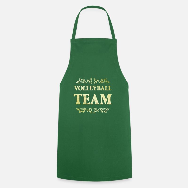 Équipe de volley-ball - Tablier de cuisine - vert foncé