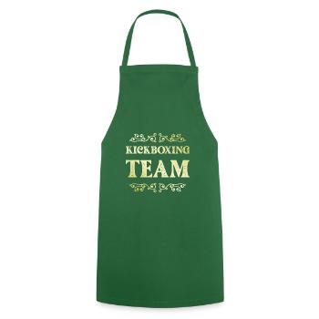 Équipe de kickboxing - Tablier de cuisine - vert foncé - Devant - AI Model Male 185 dark (185cm)