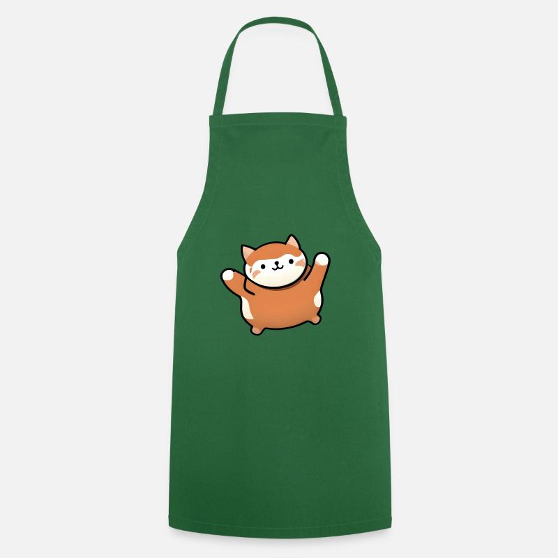 Just cute kitten - Cooking Apron - green