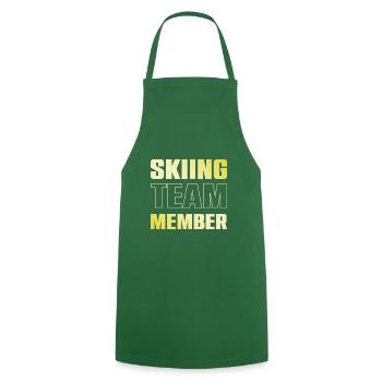 Équipe de ski - Tablier de cuisine - vert foncé - Devant - AI Model Male 185 dark (185cm)