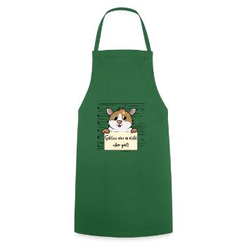 Meerschweinchen lustiger Spruch humor Gefängnisbil - Kochschürze - Grün - Vorne - AI Model Male 185 dark (185cm)