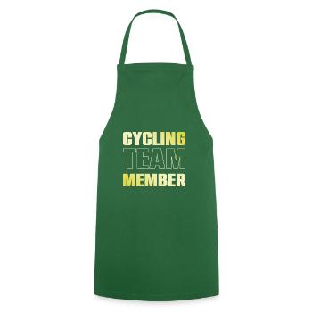 Cycling Team - Cooking Apron - green - Front - AI Model Male 185 dark (185cm)