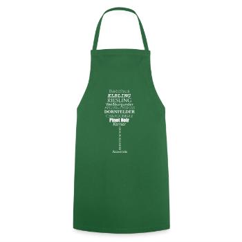 Grape varieties in wine glass design - Cooking Apron - green - Front - AI Model Male 185 dark (185cm)