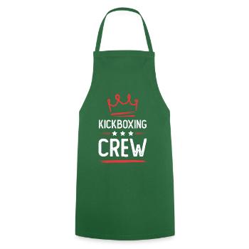 Kickboxing Crew - Cooking Apron - green - Front - AI Model Male 185 dark (185cm)