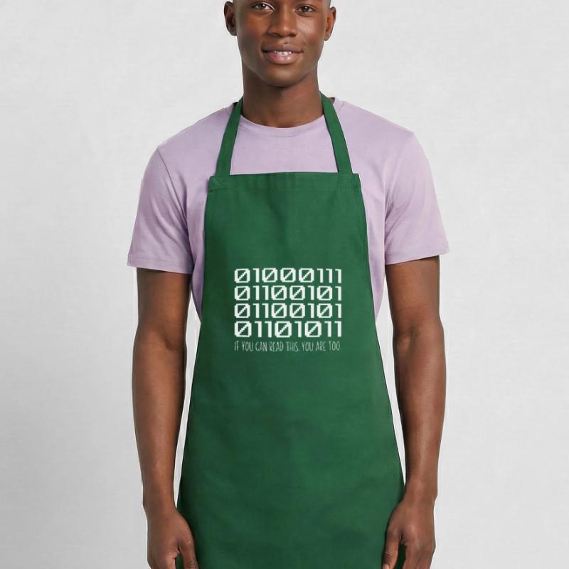 Cool Computer Binary Code Programmer Developer Cooking Apron