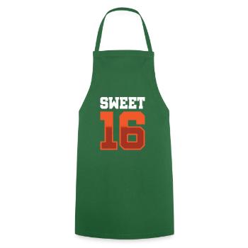 Doux 16 - Tablier de cuisine - vert foncé - Devant - AI Model Male 185 dark (185cm)