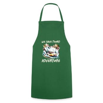 Fluss Rafting - Kochschürze - Grün - Vorne - AI Model Male 185 dark (185cm)