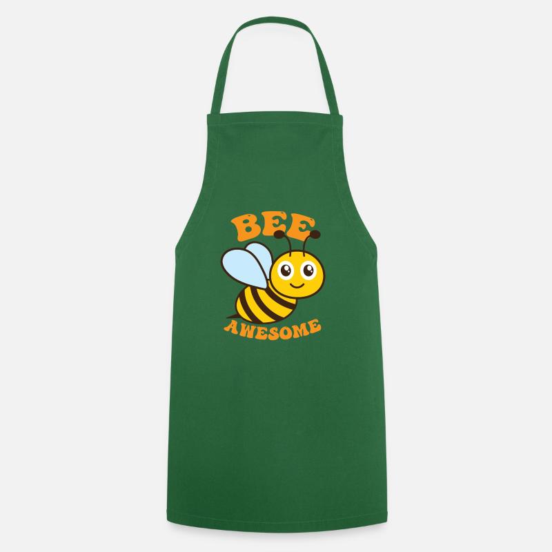 Bee Awesome - Kochschürze - Grün