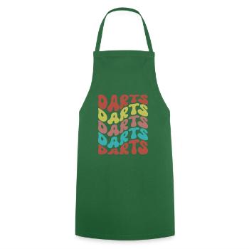 COLORFUL DARTS DESIGN FOR MEN AND WOMEN - Cooking Apron - green - Front - AI Model Male 185 dark (185cm)