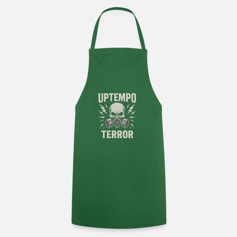 Uptempo Terror Shirt – Hardcore Techno - Cooking Apron - green
