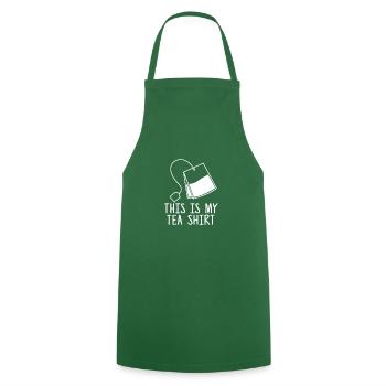 Tea shirt - Cooking Apron - green - Front - AI Model Male 185 dark (185cm)