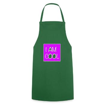 I'm cool man men joke - Cooking Apron - green - Front - AI Model Male 185 dark (185cm)