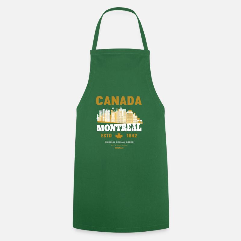 canada Montreal Eishockey Geschenk - Kochschürze - Grün
