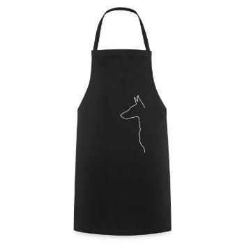 Doberman Pinscher Doberman Gift - Cooking Apron - black - Front - AI Model Male 185 dark (185cm)