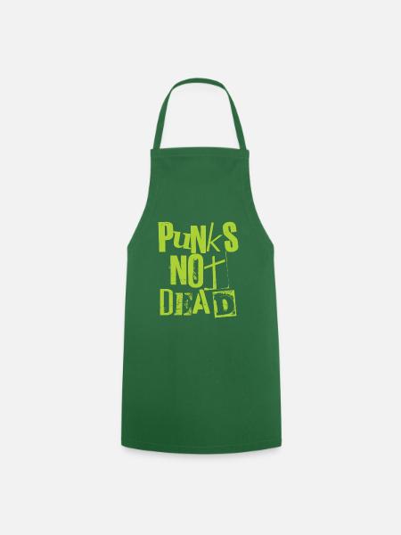 Punks Not Dead - Vintage Grunge - Punk Is Not Dead - Kochschürze - Grün
