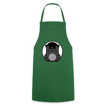 Loutres - Tablier de cuisine - vert foncé - Devant - AI Model Male 185 dark (185cm)