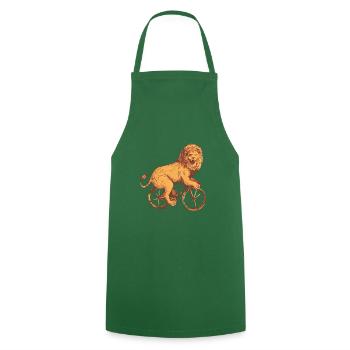 LION DE BICYCLETTE - Tablier de cuisine - vert foncé - Devant - AI Model Male 185 dark (185cm)