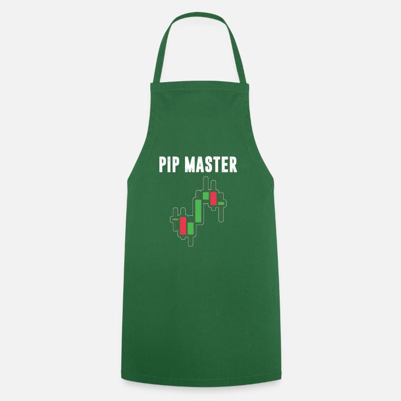 PIP Master Trader Chart Actions Bourse - Tablier de cuisine - vert foncé