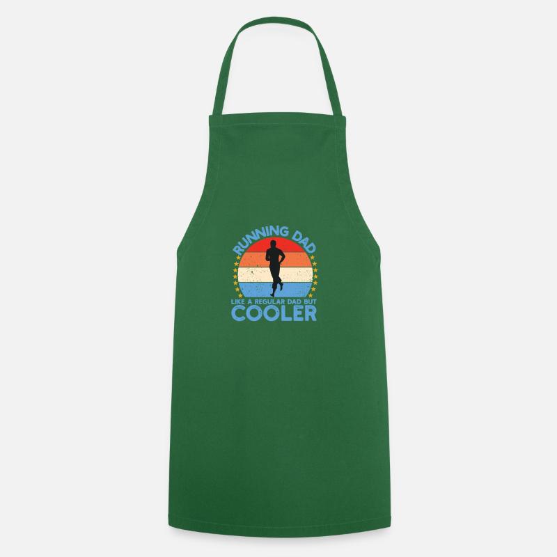 Running dad endurance - Tablier de cuisine - vert foncé