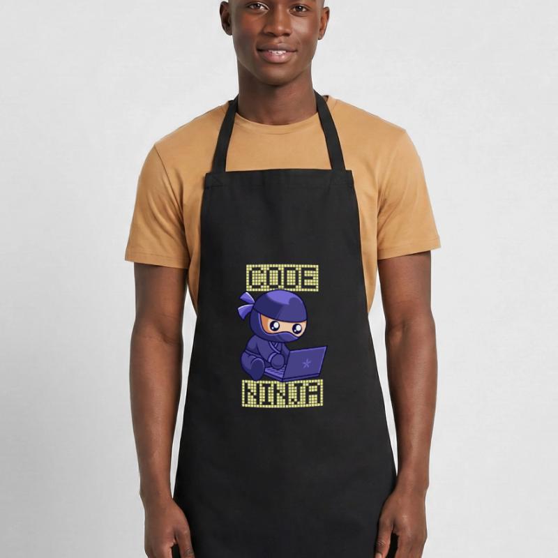 Code Ninja Coder Software Developer Programmer Cooking Apron