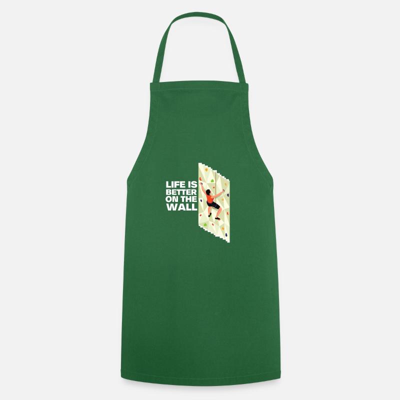 Wall Climbing Rock Climbing - Cooking Apron - green