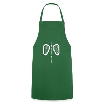Rock Climbing Trad Climbing - Cooking Apron - green - Front - AI Model Male 185 dark (185cm)
