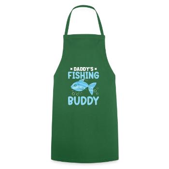 Daddy's Fishing Buddy - Cooking Apron - green - Front - AI Model Male 185 dark (185cm)