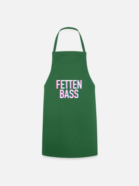 Fetten Bass Raver Design - Kochschürze - Grün