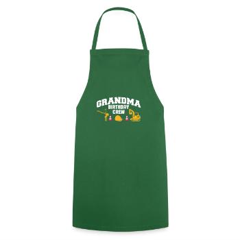 Grandma Birthday Crew Shirt Gift - Cooking Apron - green - Front - AI Model Male 185 dark (185cm)
