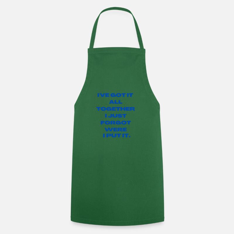 citation sarcasme drôle - Tablier de cuisine - vert foncé