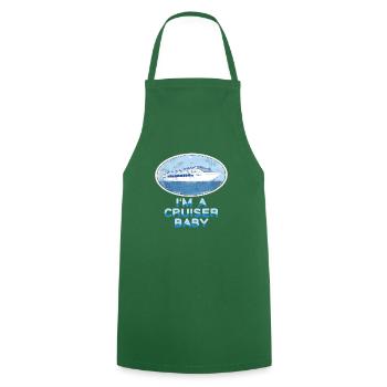 Funny saying for cruises I'm a cruiser - Cooking Apron - green - Front - AI Model Male 185 dark (185cm)