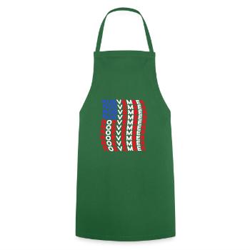November Roevember American Flag Design - Cooking Apron - green - Front - AI Model Male 185 dark (185cm)