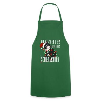 Katze Christmas Schlafshirt - Kochschürze - Grün - Vorne - AI Model Male 185 dark (185cm)