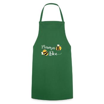 Mama Bee Shirt Gift Mother's Day - Cooking Apron - green - Front - AI Model Male 185 dark (185cm)