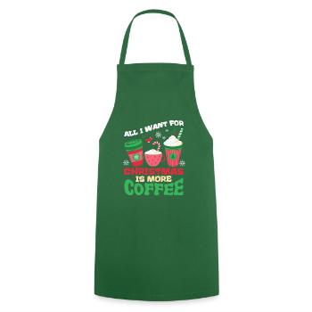 Cadeaux de Noël Noël - Tablier de cuisine - vert foncé - Devant - AI Model Male 185 dark (185cm)