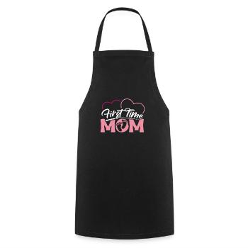 First Time Mom Erstes Mal Mama Shirt Geschenk - Kochschürze - Schwarz - Vorne - AI Model Male 185 dark (185cm)