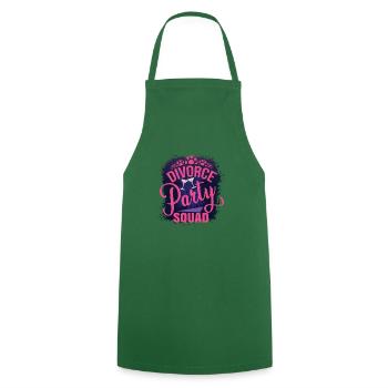 Divorce Party Squad - Cooking Apron - green - Front - AI Model Male 185 dark (185cm)