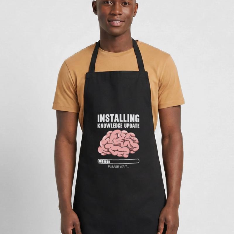 Installing Knowledge Update Student Brain Loading Cooking Apron