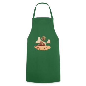 Cactus Desert Western Texas Succulent Plant - Cooking Apron - green - Front - AI Model Male 185 dark (185cm)